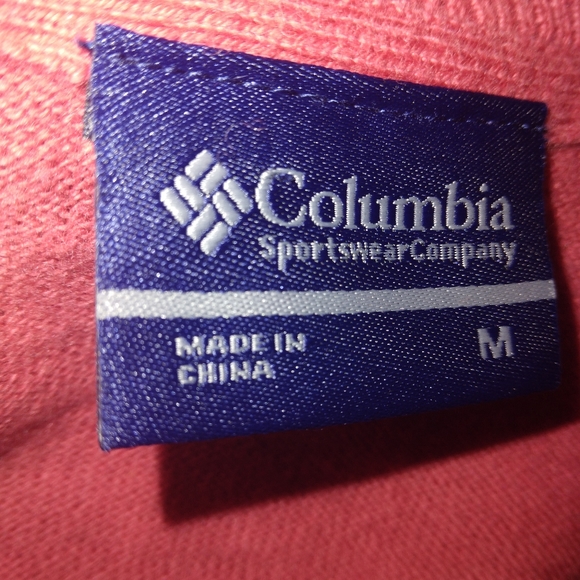 Columbia reddish_orange Cashmere blend Classic Pullover V-Neck Sweater - Picture 2 of 4